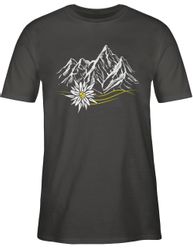 Shirtracer T-Shirt Edelweiß Berge Wandern Wanderlust günstig online kaufen