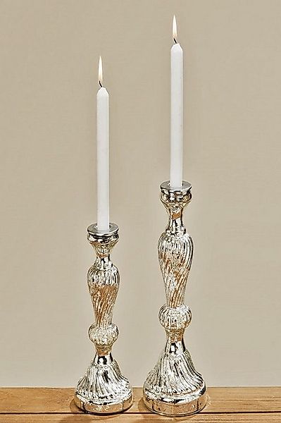 BOLTZE GRUPPE GmbH Kerzenhalter Kerzenleuchter Queeny Aluminium champagner günstig online kaufen