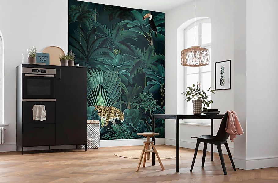 Komar Vliestapete »Digitaldruck Vlies - Jungle Night - Größe 200 x 250 cm«, günstig online kaufen