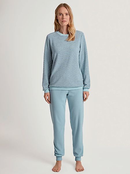 CALIDA Schlafanzug "Soft Dreams", (2 tlg.), Ringel-Design, warm, weich, Fro günstig online kaufen