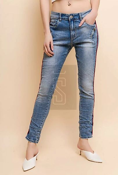 Jewelly Baggy Damen Jeans Stretch Denim Skinny JW6221 günstig online kaufen