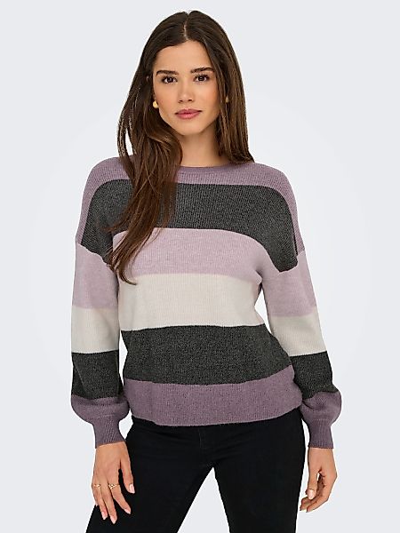 ONLY Strickpullover "ONLATIA L/S STRIPE PULLOVER KNT NOOS" Viskosemischung, günstig online kaufen
