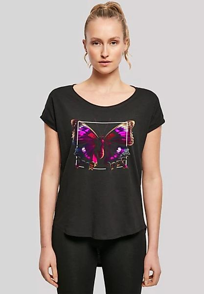 F4NT4STIC T-Shirt "Pink Schmetterling LONG TEE", Print günstig online kaufen