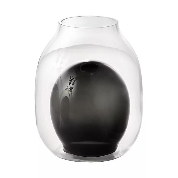 Philippi - Louisa Vase L - transparent, schwarz/transparent/zweiseitig verw günstig online kaufen