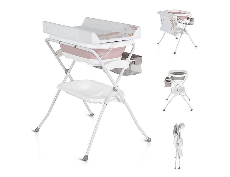 Cangaroo Babybadewanne Babywanne Wickeltisch Como, faltbar, Wickelauflage, günstig online kaufen