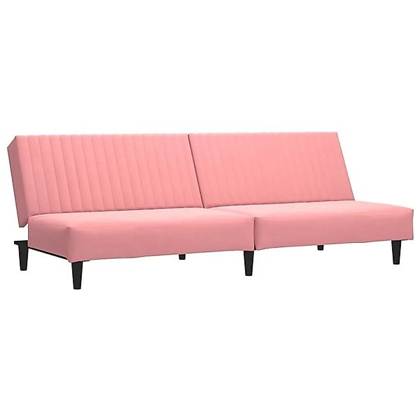 vidaXL Schlafsofa 2-Sitzer Rosa Samt 375930 günstig online kaufen