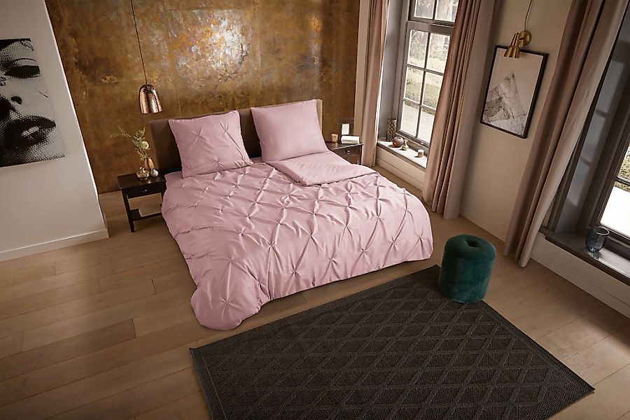 PURE luxury collection Wendebettwäsche "Elegence" 3 Stk. Mikrofaser, Uni, S günstig online kaufen