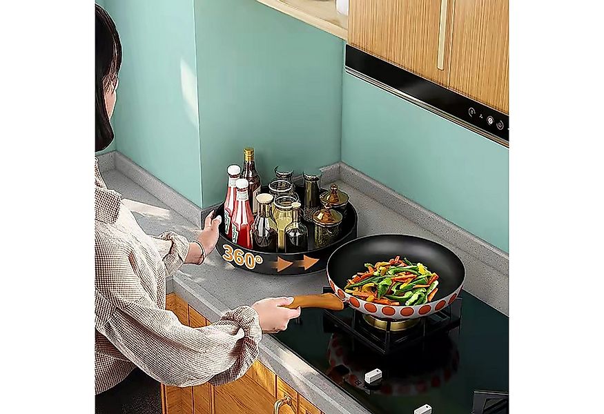 CALIYO Gewürzregal Gewürzregal, ein Großes Küchenregal aus Edelstahl um 360 günstig online kaufen