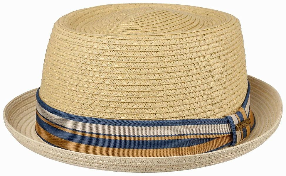 Stetson Strohhut Pork Pie mit bunter günstig online kaufen