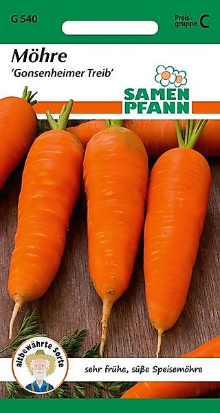 SAMEN PFANN Gemüsesamen Möhre, Gonsheimer Treib - Möhren-Samen Saatgut Same günstig online kaufen