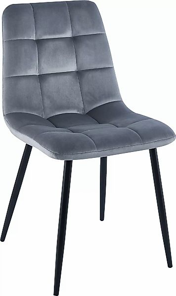 Home affaire Esszimmerstuhl "Parma", (Set), 2 St., Samtstoff, Bezug in Samt günstig online kaufen