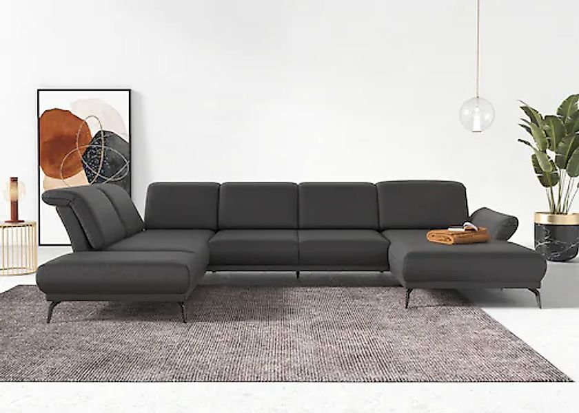 sit&more Wohnlandschaft »Coco U-Form« Sitztiefen-, Arm- und Kopfteilverstel günstig online kaufen