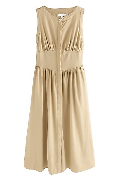 Next Midikleid Ärmelloses, tailliertes Button-down-Midikleid (1-tlg) günstig online kaufen