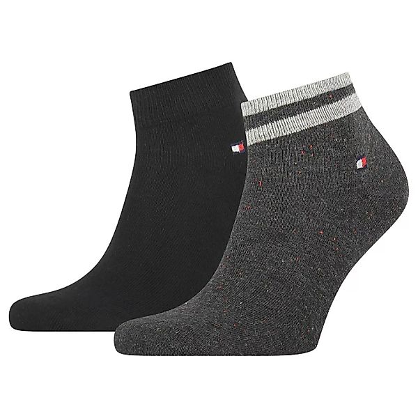 Tommy Hilfiger Quarter Neppy Socken 2 Paare EU 43-46 Black günstig online kaufen