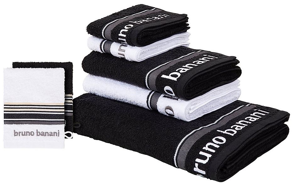 Bruno Banani Handtuch Set Maja, 1 Duschtuch, 2 Handtücher, 2 Gästehandtüche günstig online kaufen
