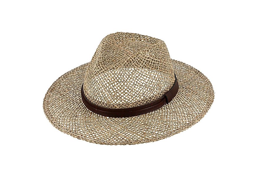 Fiebig Strohhut Strohhut Fedora aus Seegras mit Kunstlederband günstig online kaufen