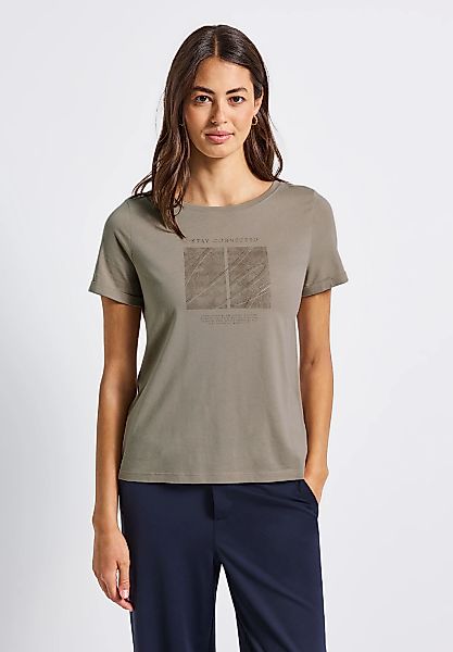 STREET ONE T-Shirt, aus Baumwolle mit Stretchante günstig online kaufen