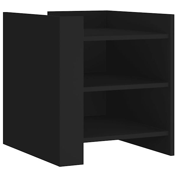 vidaXL Nachttisch Nachttisch Schwarz 45x50x50 cm günstig online kaufen