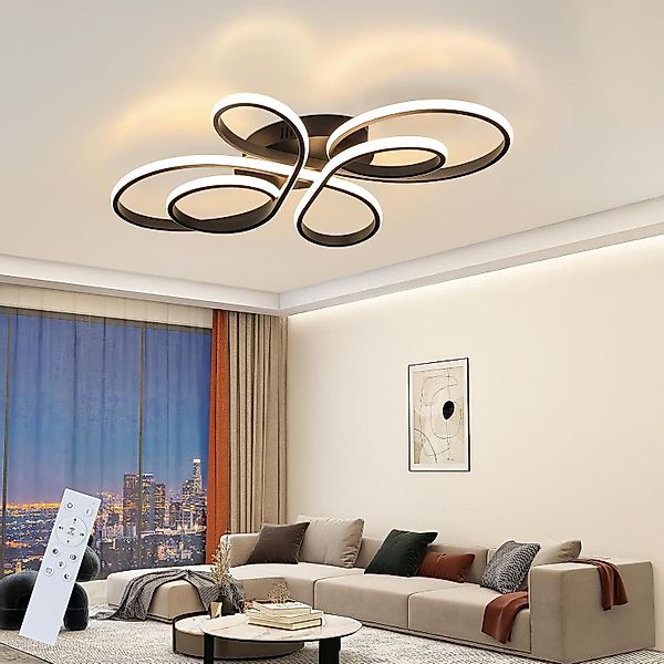ZMH LED Deckenleuchte Whonzimmer Modern Schmetterlingforming günstig online kaufen