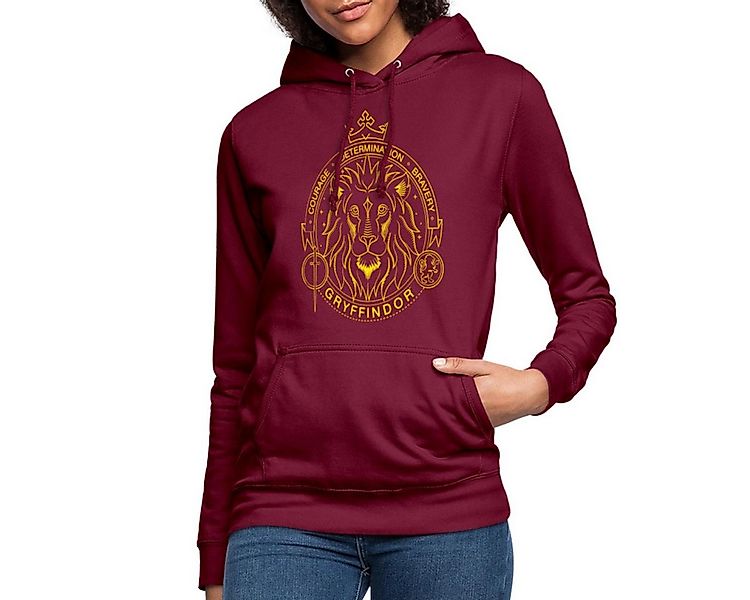Spreadshirt Hoodie Harry Potter Gryffindor Wappen Löwe Damen Hoodie (1-tlg) günstig online kaufen