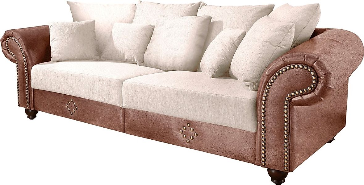 Home affaire "King George Mega Sofa, viel Platz, Federkern" günstig online kaufen