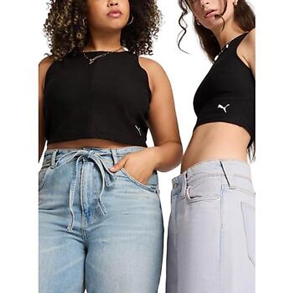 PUMA T-Shirt WARDROBE ESS Geripptes Crop-Top günstig online kaufen