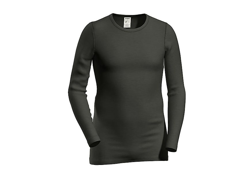 HERMKO Unterziehshirt 40640 Herren langarm Shirt mit Rundhals aus Merinowol günstig online kaufen
