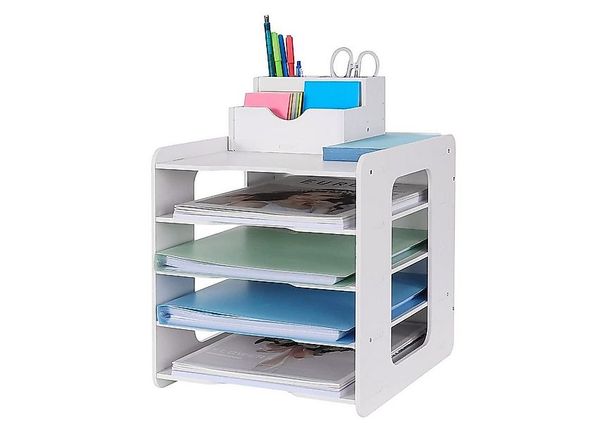 zggzerg Aktenregal Schreibtisch-Organizer, Briefablage, Dokumentenhalter, A günstig online kaufen