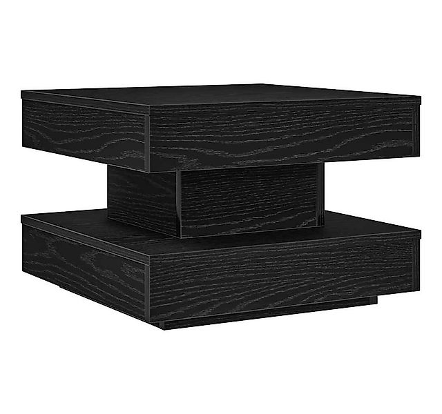 vidaXL Couchtisch Couchtisch 360-Grad Drehbar Schwarz 50x50x34,5 cm (1-St) günstig online kaufen
