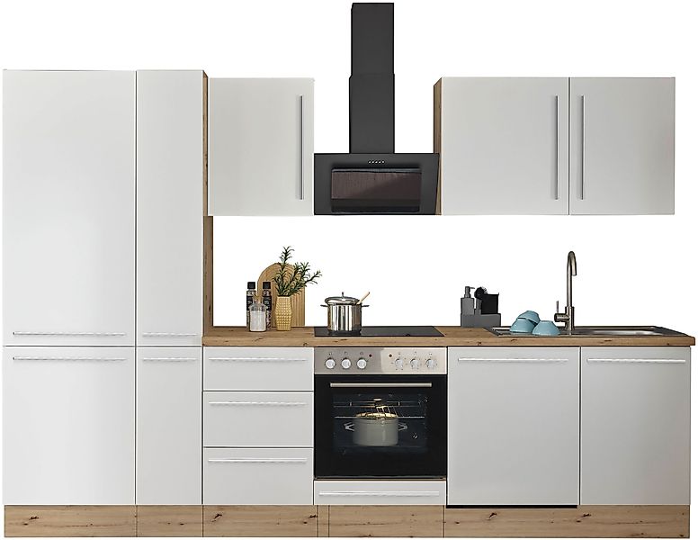 KOCHSTATION Küchenzeile Florida, Breite 310 cm, günstig online kaufen