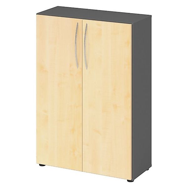 bümö Aktenschrank basic Aktenschrank Dekor: Graphit/Ahorn günstig online kaufen