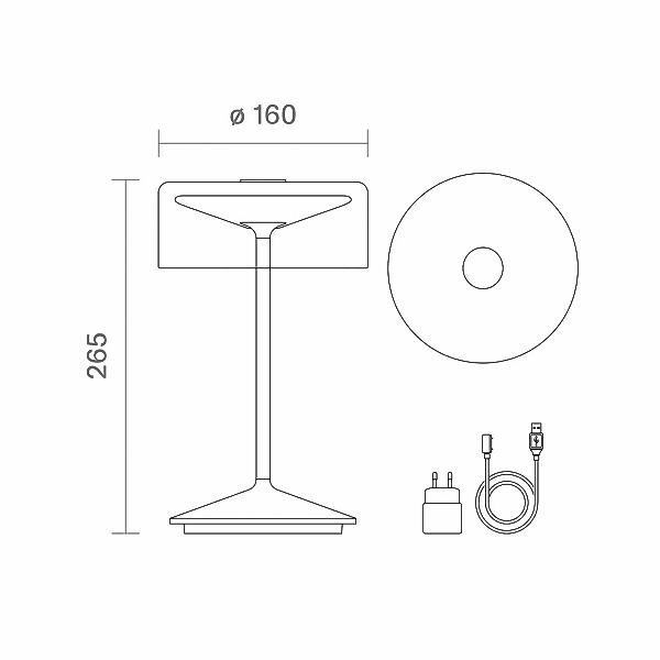 LED-Akkutischleuchte Numotion, rosegold, Glas, IP54, dimmbar günstig online kaufen