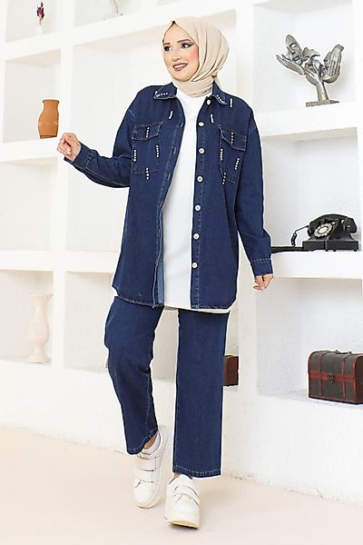 MODAMİHRAM Tunikakleid Stein Detail Denim Set günstig online kaufen