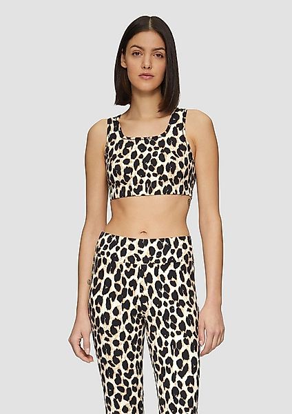s.Oliver Muscleshirt T-Shirt Bustier Bustier mit Leo-Print günstig online kaufen