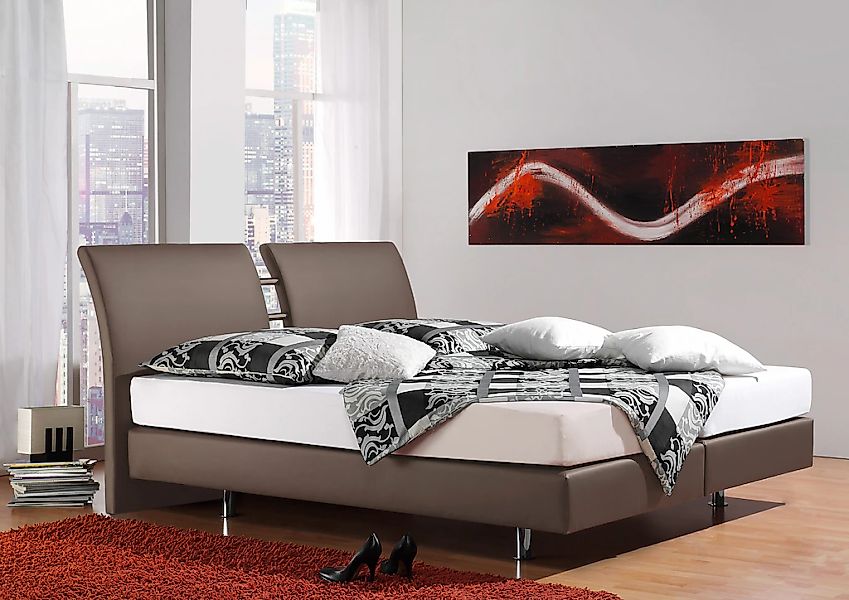 Home affaire Boxspringbett "Polo" in 3 Matratzenarten, 3 Breiten und 4 Farb günstig online kaufen