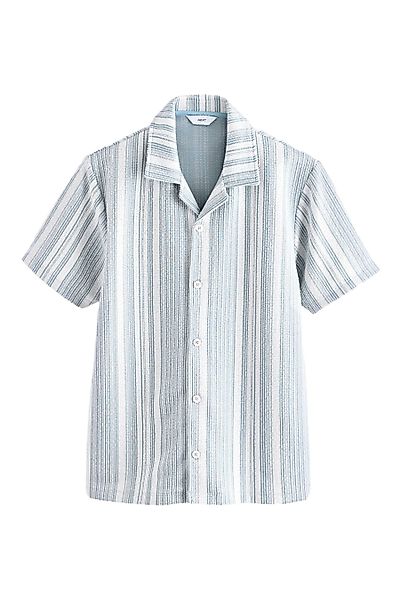 Next Kurzarmhemd Texturiertes Jersey-Hemd mit Streifen günstig online kaufen