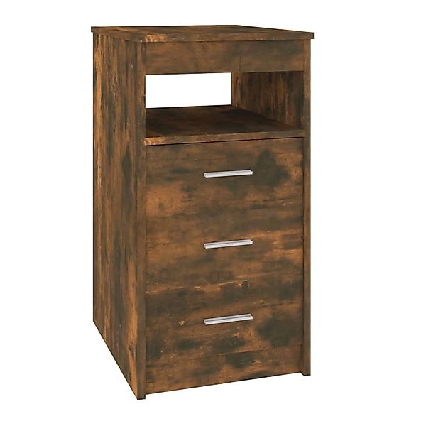 vidaXL Sideboard mit Schubladen Räuchereiche 40x50x76 cm Holzwerkstoff günstig online kaufen