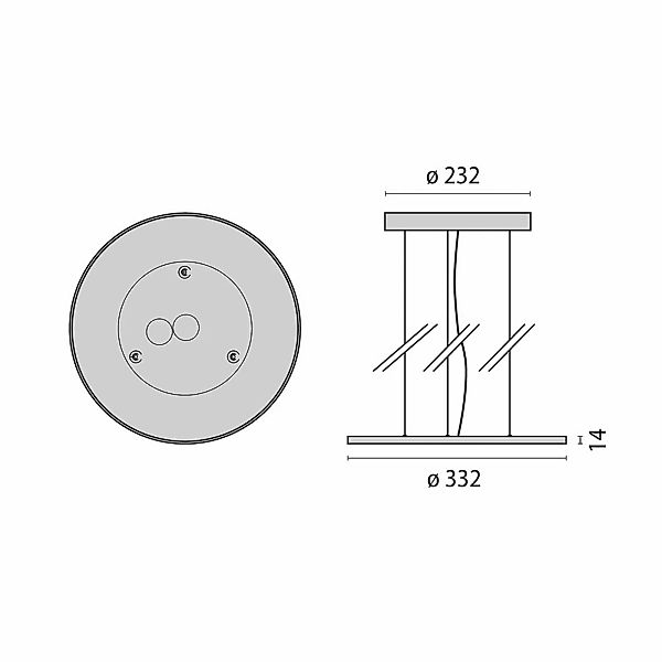 LED-Hängeleuchte FL Round 333 PL MP on/off 840 günstig online kaufen