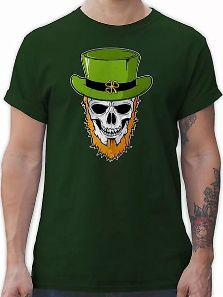 Shirtracer T-Shirt Totenkopf Kleeblatt St. Patricks Day günstig online kaufen