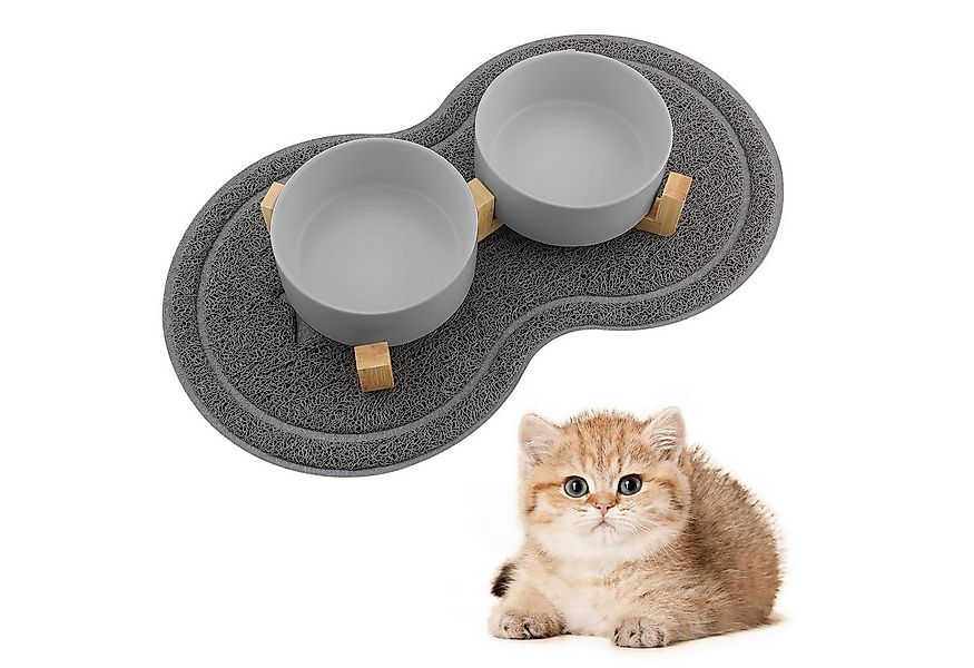 Ledander Futternapf 2 Stück Keramik Futternapf Katze Set I Hundenapf Katzen günstig online kaufen