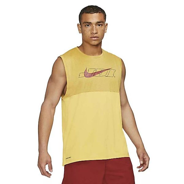 Nike Pro Dri Fit Sport Clash Graphic Ärmelloses T-shirt S Solar Flare / Whe günstig online kaufen