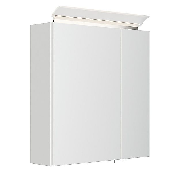 Lomadox Spiegelschrank BATLEY-02 60cm breit, weiß Hochglanz, LED-Leuchte, K günstig online kaufen