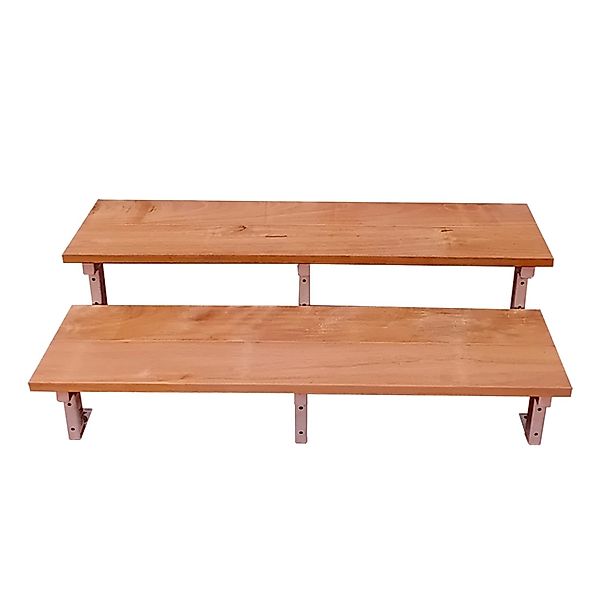 Vinuovo Gartentreppe Stahl Bali 2 Bankirai Hartholz Stufen 120cm günstig online kaufen