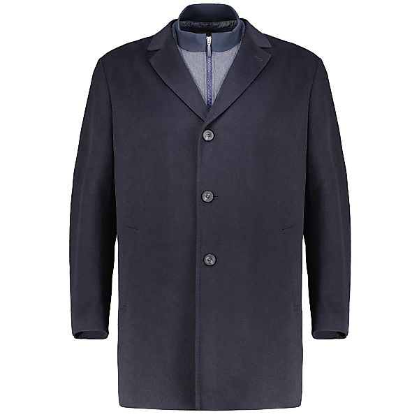 Weis Wollmantel mit heraustrennbarem Westeneinsatz Farbe dunkelblau Größe: günstig online kaufen