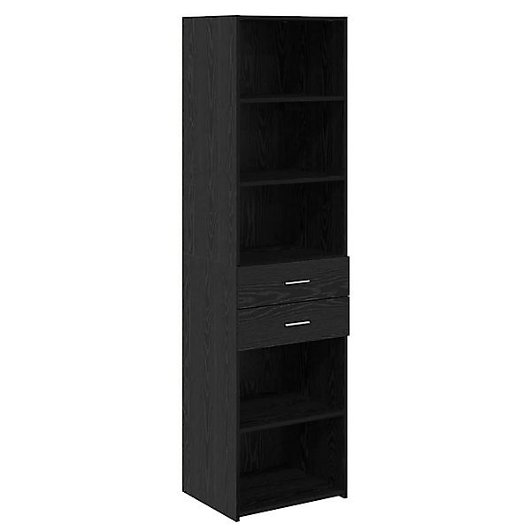 vidaXL Highboard Schwarz Eichen-Optik 50 x 42,5 x 185 cm Holzwerkstoff 3402 günstig online kaufen