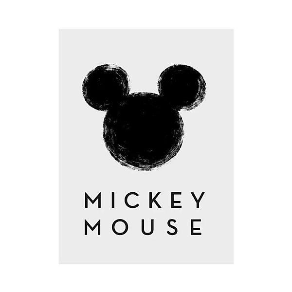 Komar Wandbild Mickey Mouse Silhouette Disney B/L: ca. 40x50 cm günstig online kaufen