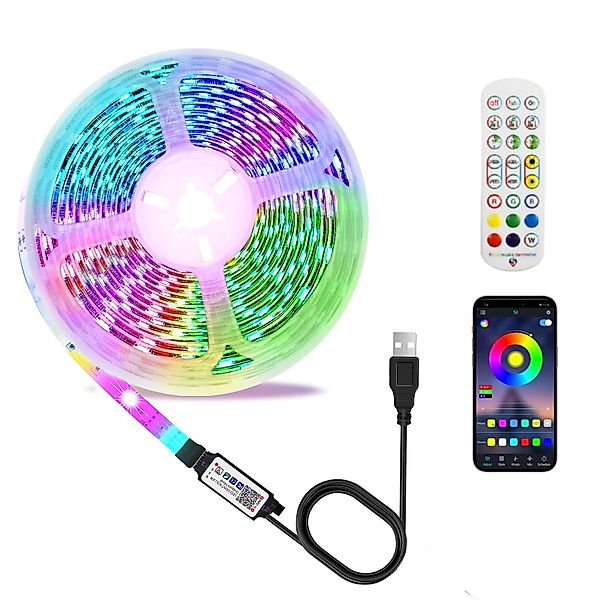 POPOLIC LED-Streifen Led Strip 15m RGB günstig online kaufen