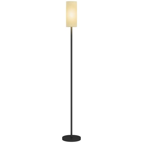 HOMCOM Stehlampe moderne Lampe mit Leinenschirm, günstig online kaufen