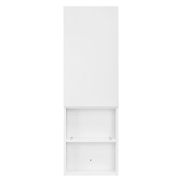 ML-Design Hochschrank Weiß 35x110x14,5 cm Hängend mit Tür und Offenen Fäche günstig online kaufen