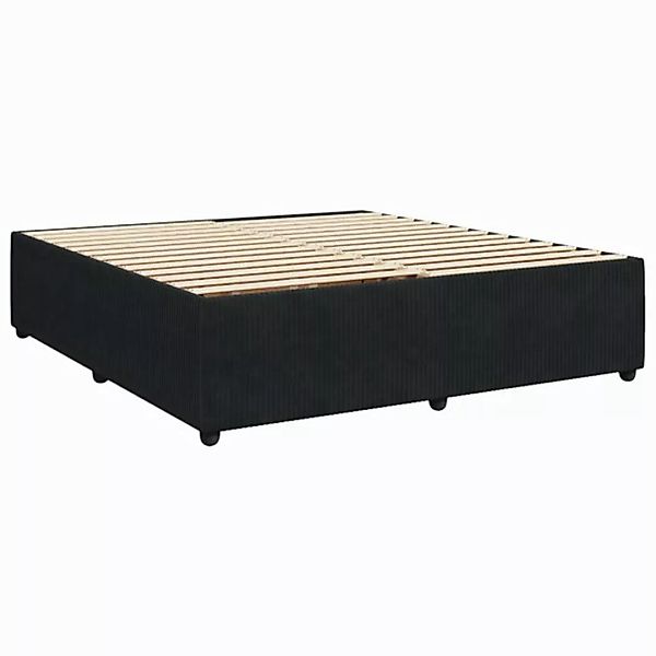 vidaXL Bettgestell Bettgestell Schwarz 180200 cm Samt Bett Bettgestell günstig online kaufen